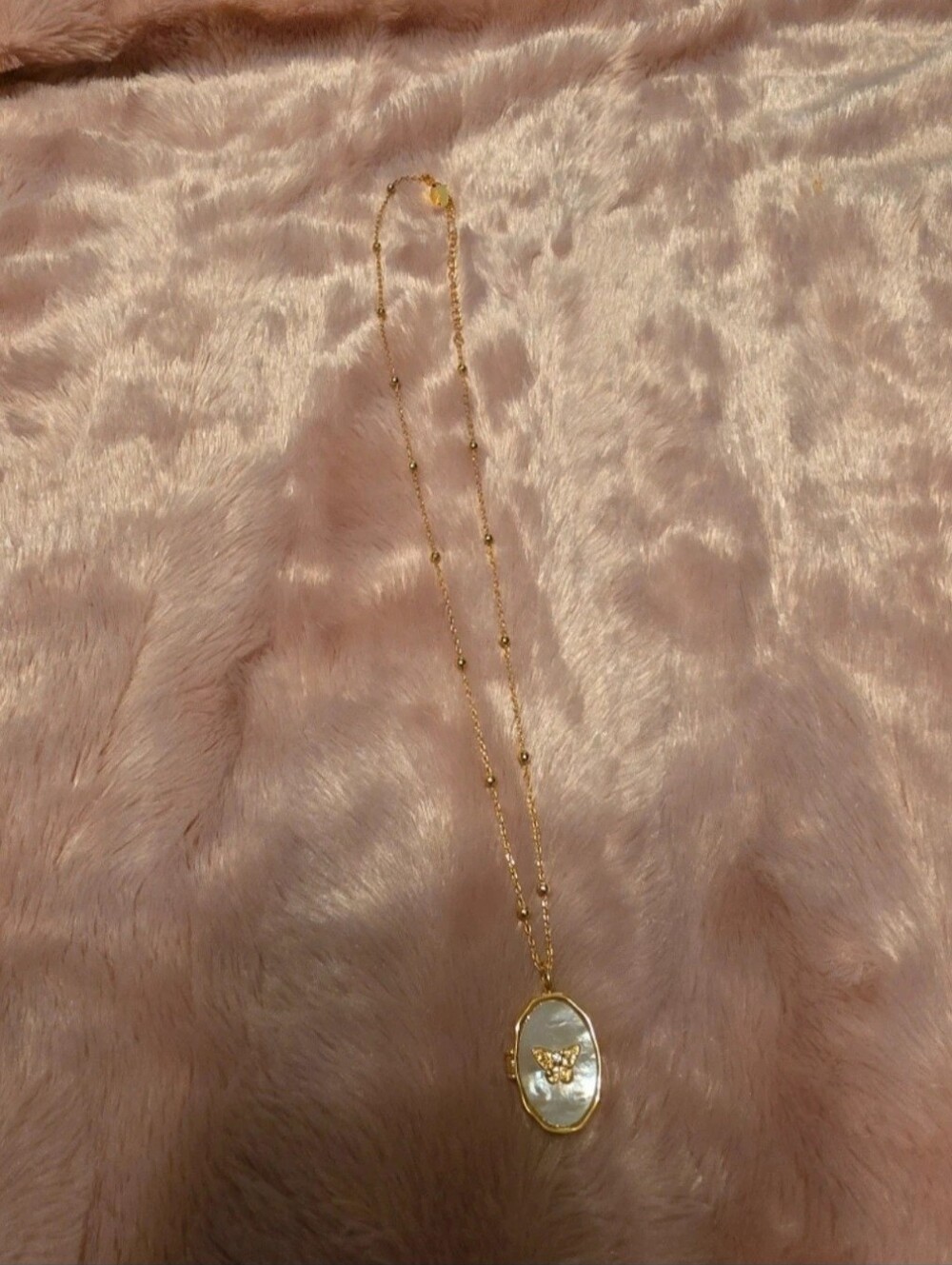 Park Lane Lady Locket Genuine Mother of Pearl